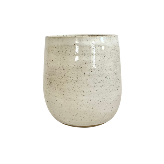 Ceramic Bathroom tumbler - Classic White